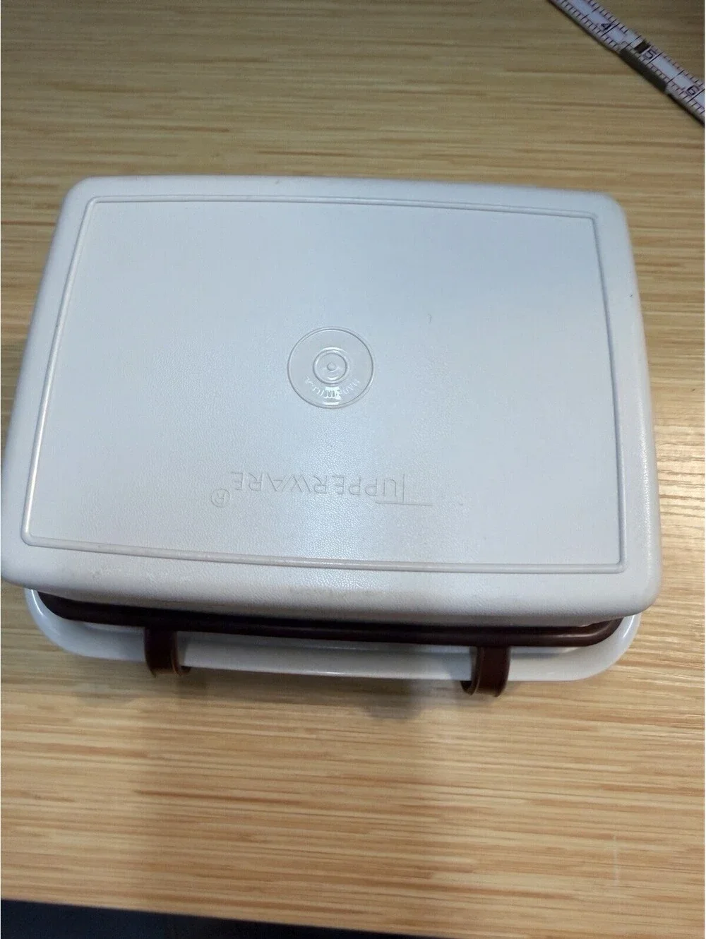Vintage Tupperware Pak N Carry Lunch Box Carrying Case Handles Food Complete *
